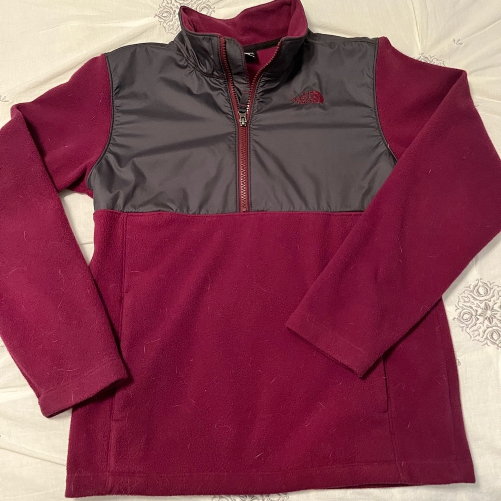 NORTH FACE Fleece  jacket BURGUNDY Boys/Girls